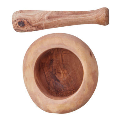 Kora Olive Wood Mortar And Pestle