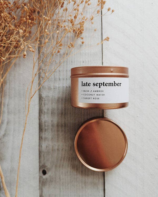 Late September - 90g Rose Gold Nook Tin