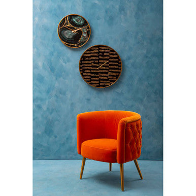 Celina Black & Gold Wall Clock