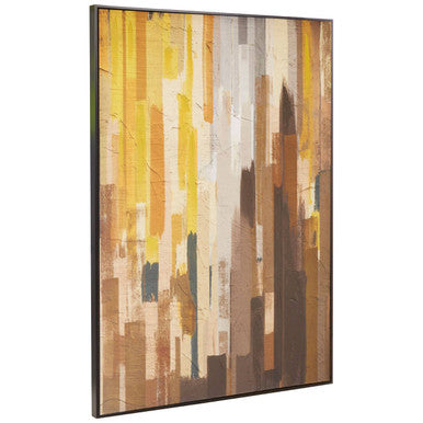 Astratto Ochre Canvas Wall Art