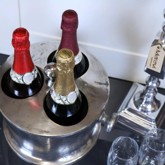 Chuhan Wine Ice Bucket 3 Bottle Section with Lid