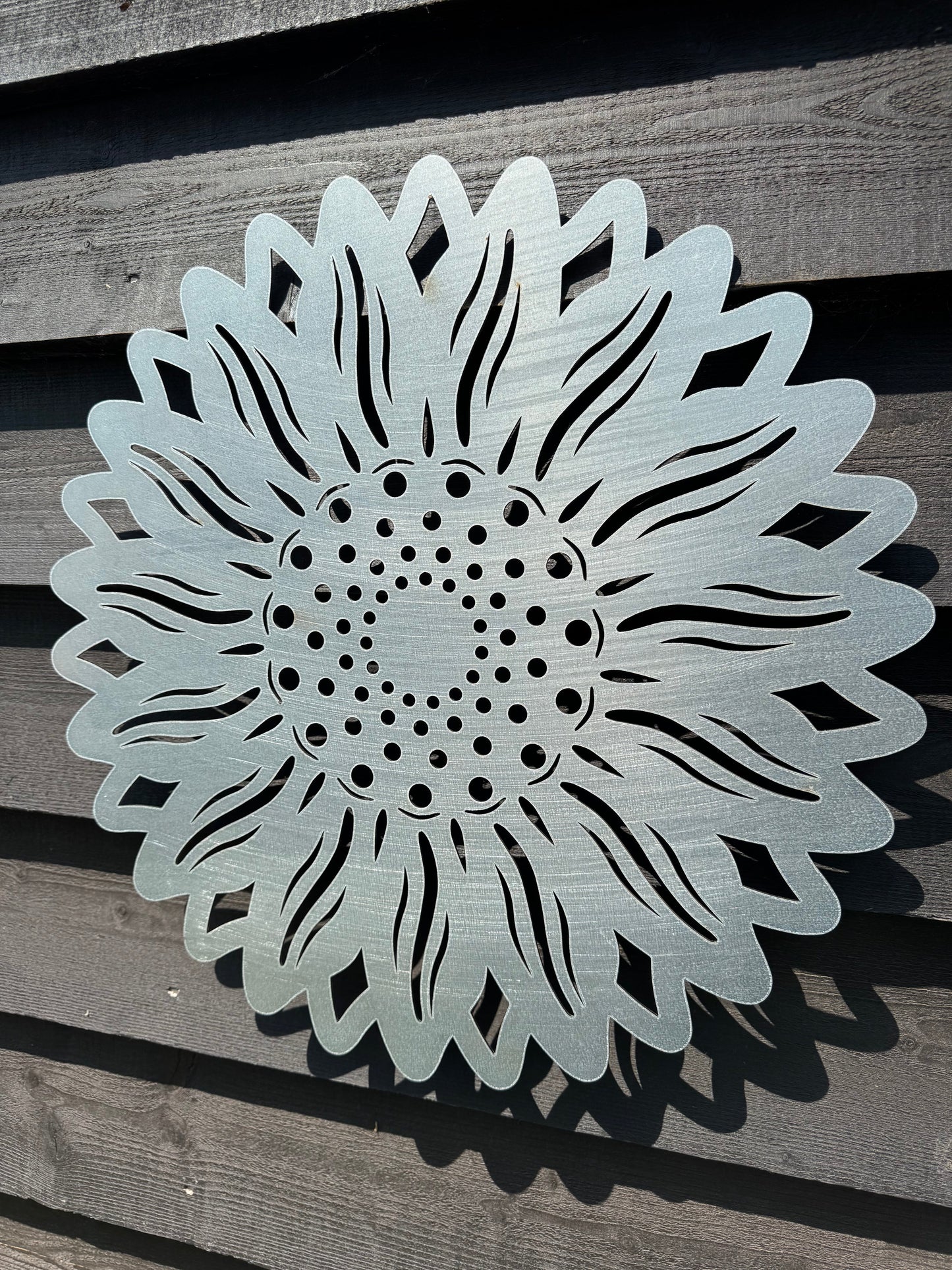 Large Galvanized Steel Sunflower Garden Decoration