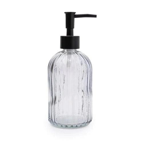 Clear Smoked Glass Soap Dispenser by Candlelight Home