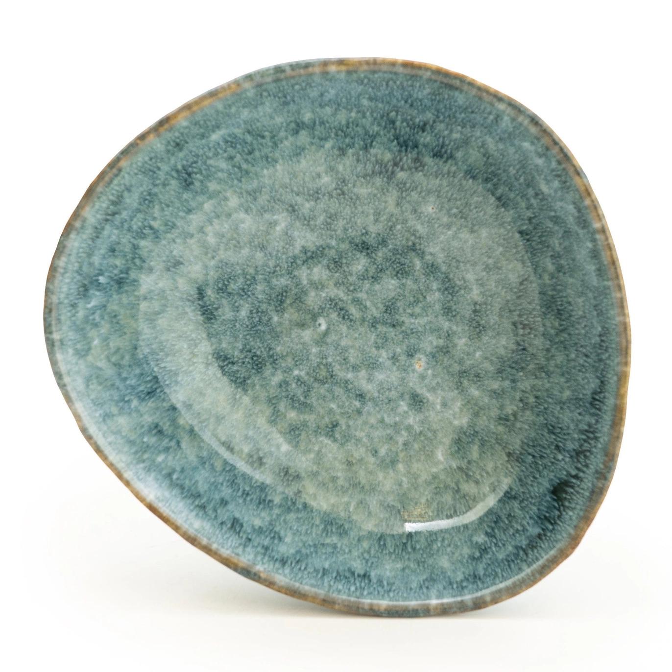 Trinket Dish Reactive Glaze Blue by Candlelight Home