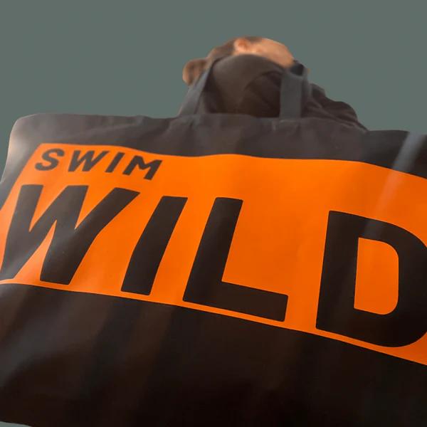 Jumbo Swim Wild Bag - Navy/Neon Orange