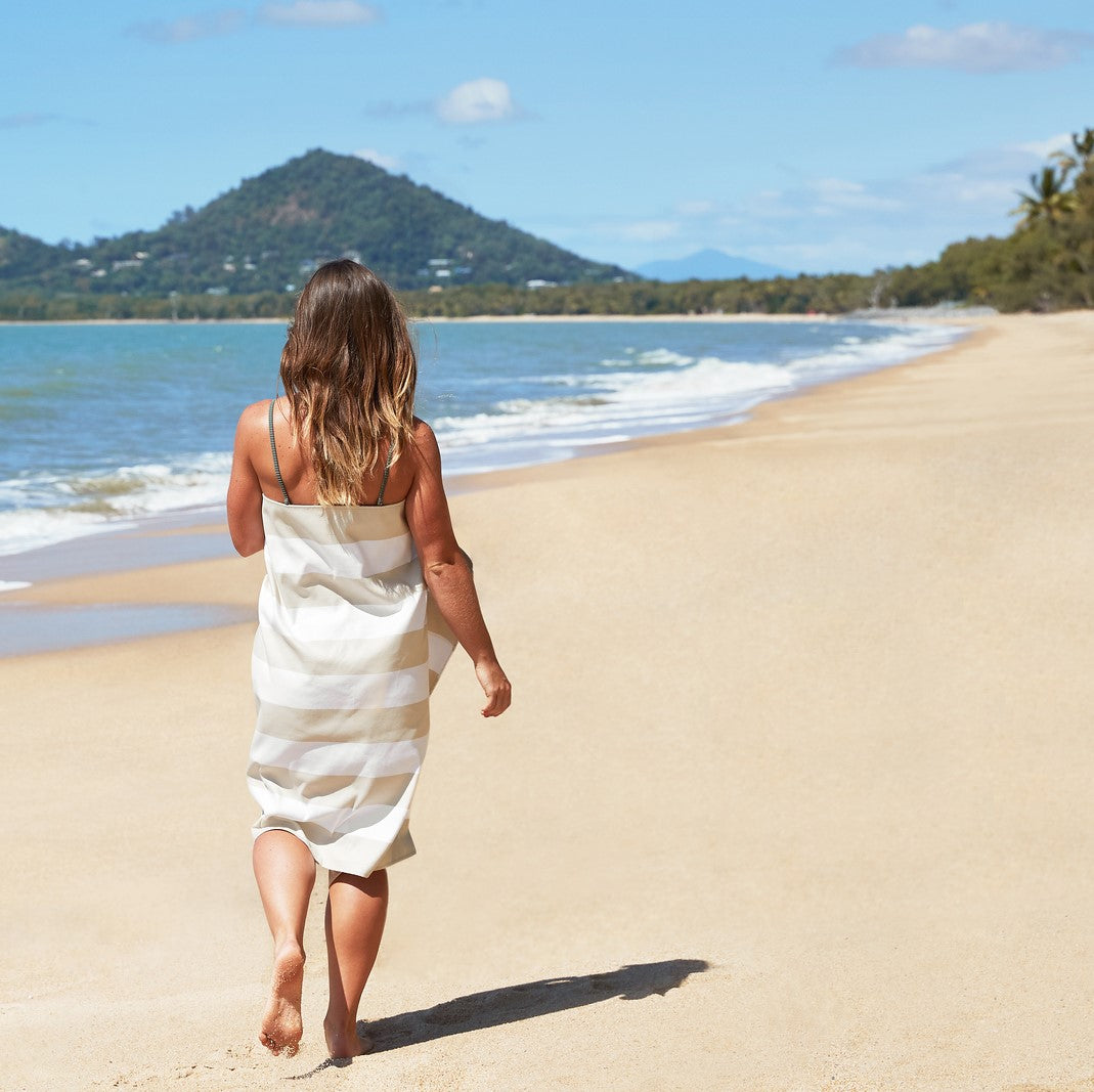 XL Bora Bora Beige Beach Towel