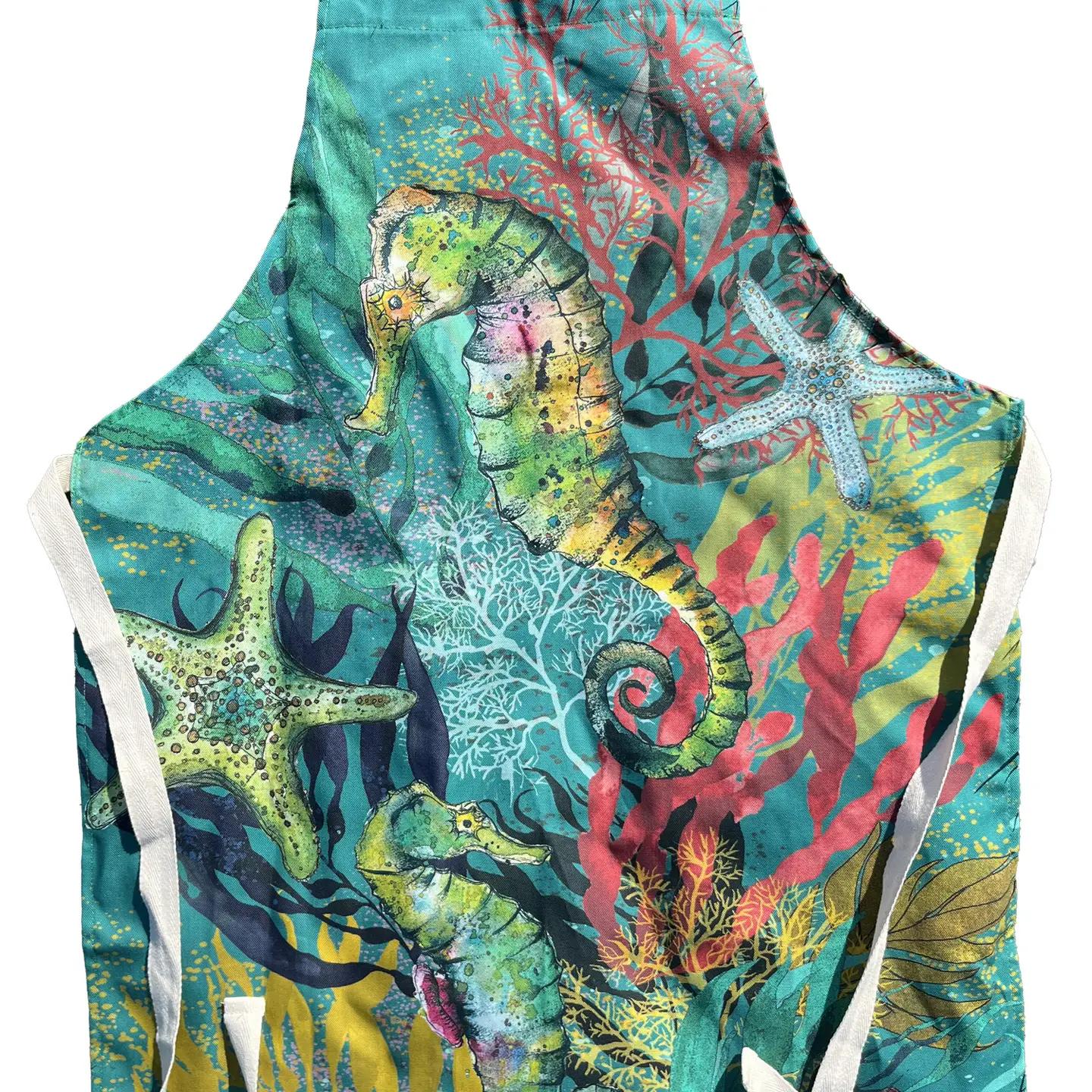 Seahorse & Starfish Apron by Dollyhotdogs
