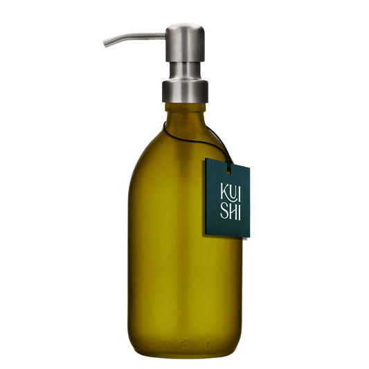 Green Soap Dispenser Stainless Steel Pump