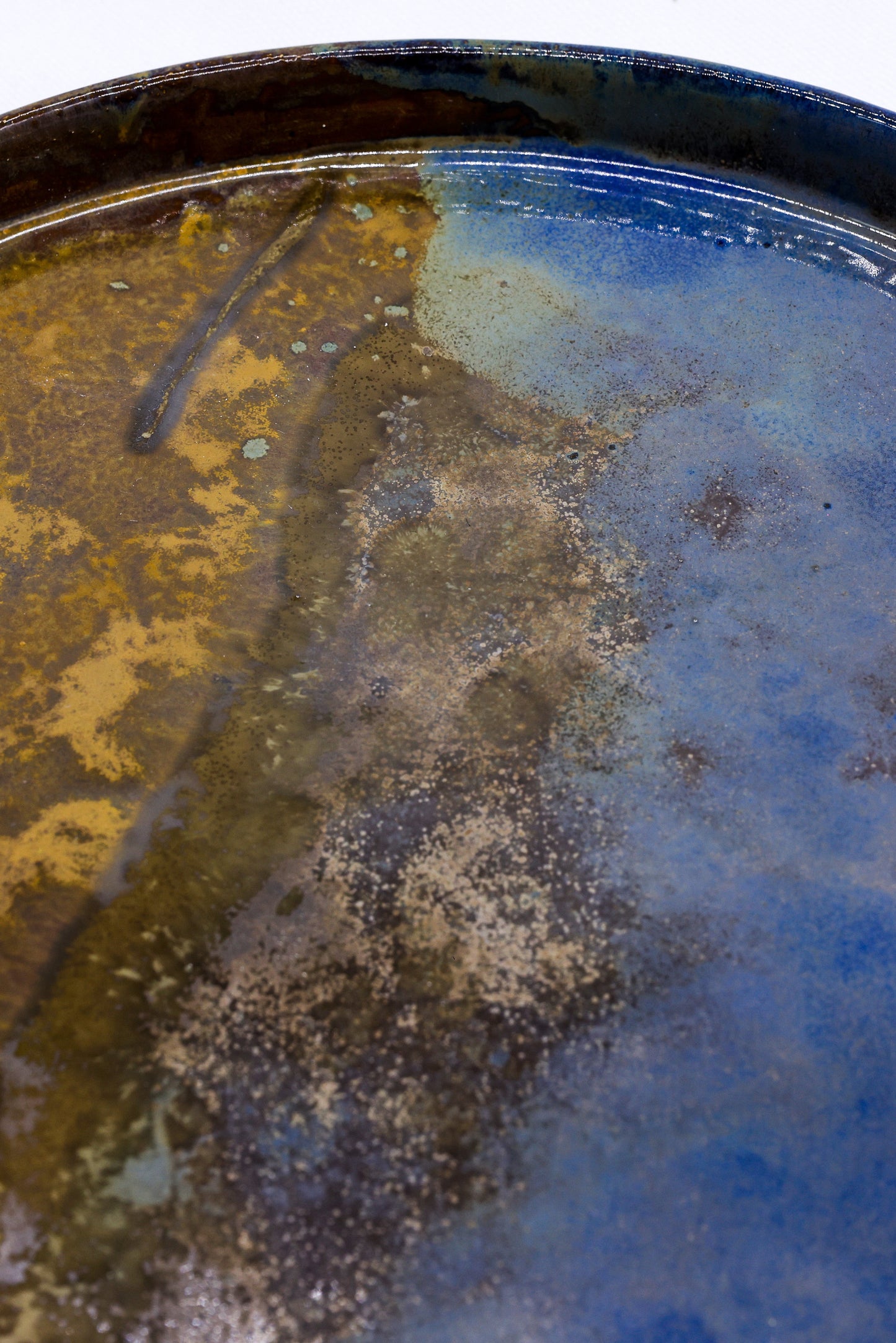 Oceanis Smoked Grey Large Stoneware Handmade Ceramic Dinner Plate