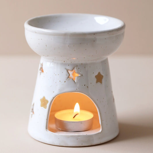 Ceramic Starry Wax Melt Burner by Lisa Angel