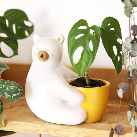 Lisa Angel Ceramic Bear Hug Planter
