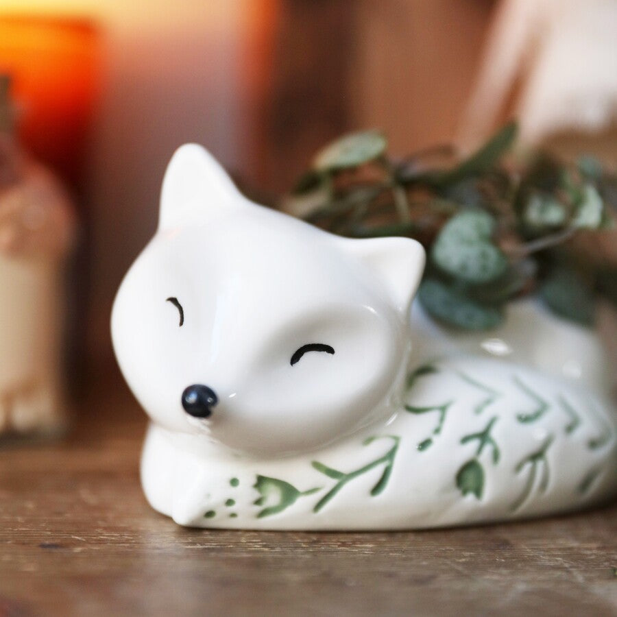 LISA ANGEL Sleeping Fox Planter