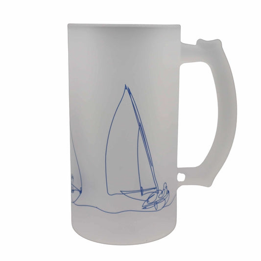 Regatta Frosted Beer Stein by Mustard & Gray