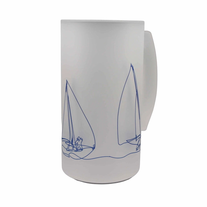 Regatta Frosted Beer Stein by Mustard & Gray