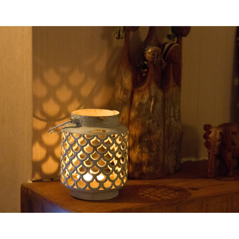 Rustic Metal Lantern by Nauticalia