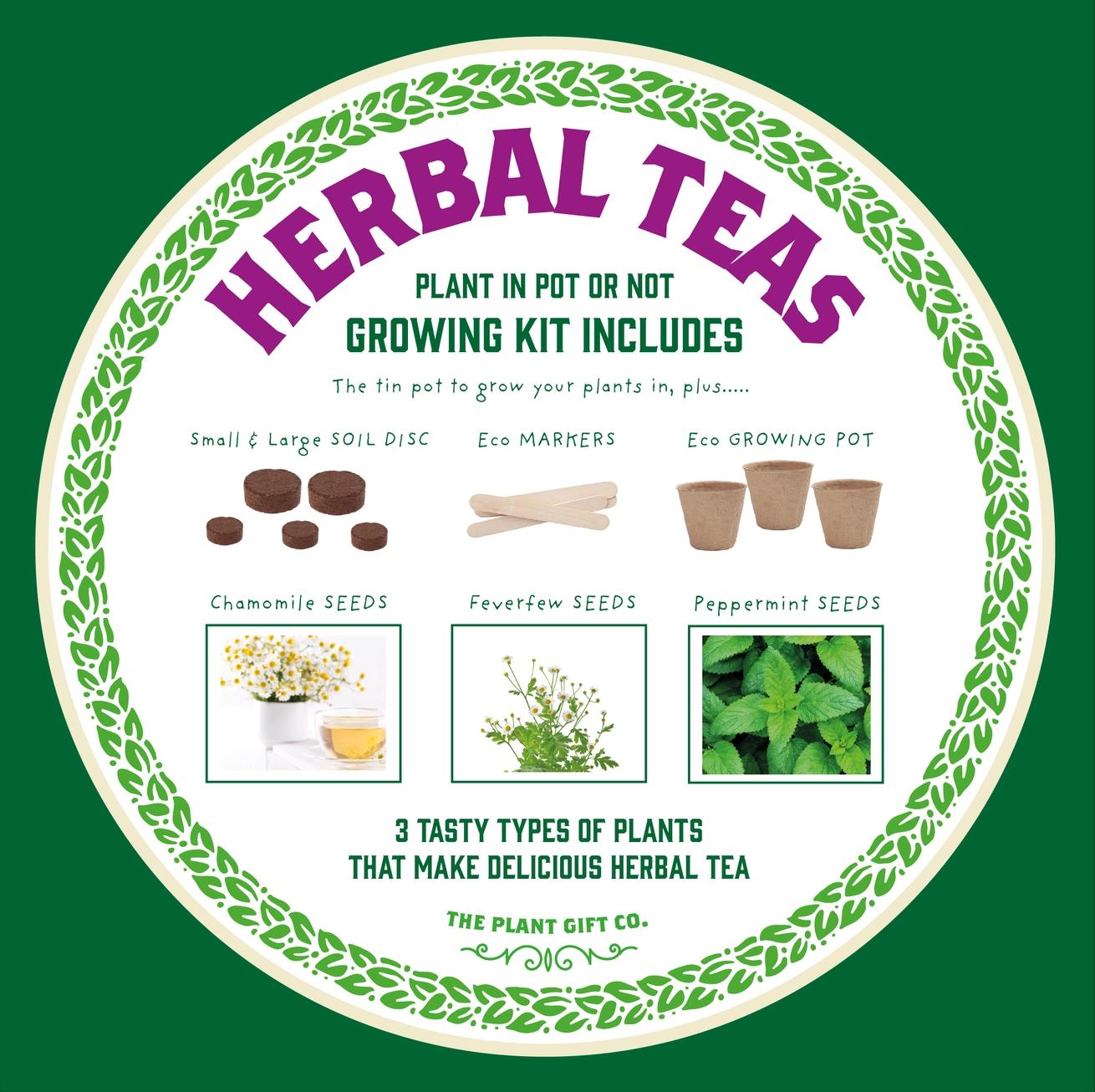 Grow Your Own Plant Gift Kit - Herbal Tea by The Plant Gift Co