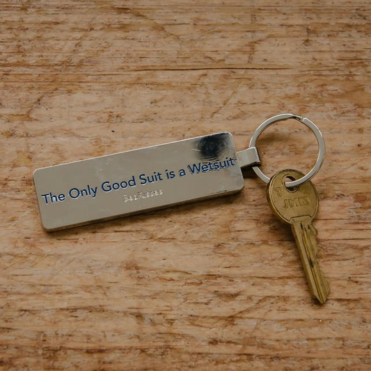 Key Ring - the Only Good Suit Is A Wetsuit by SeaKisses