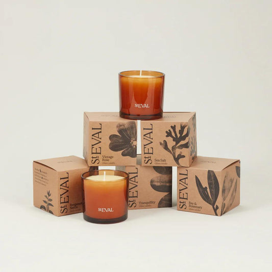 Bergamot & Nettle Amber Glass Candle