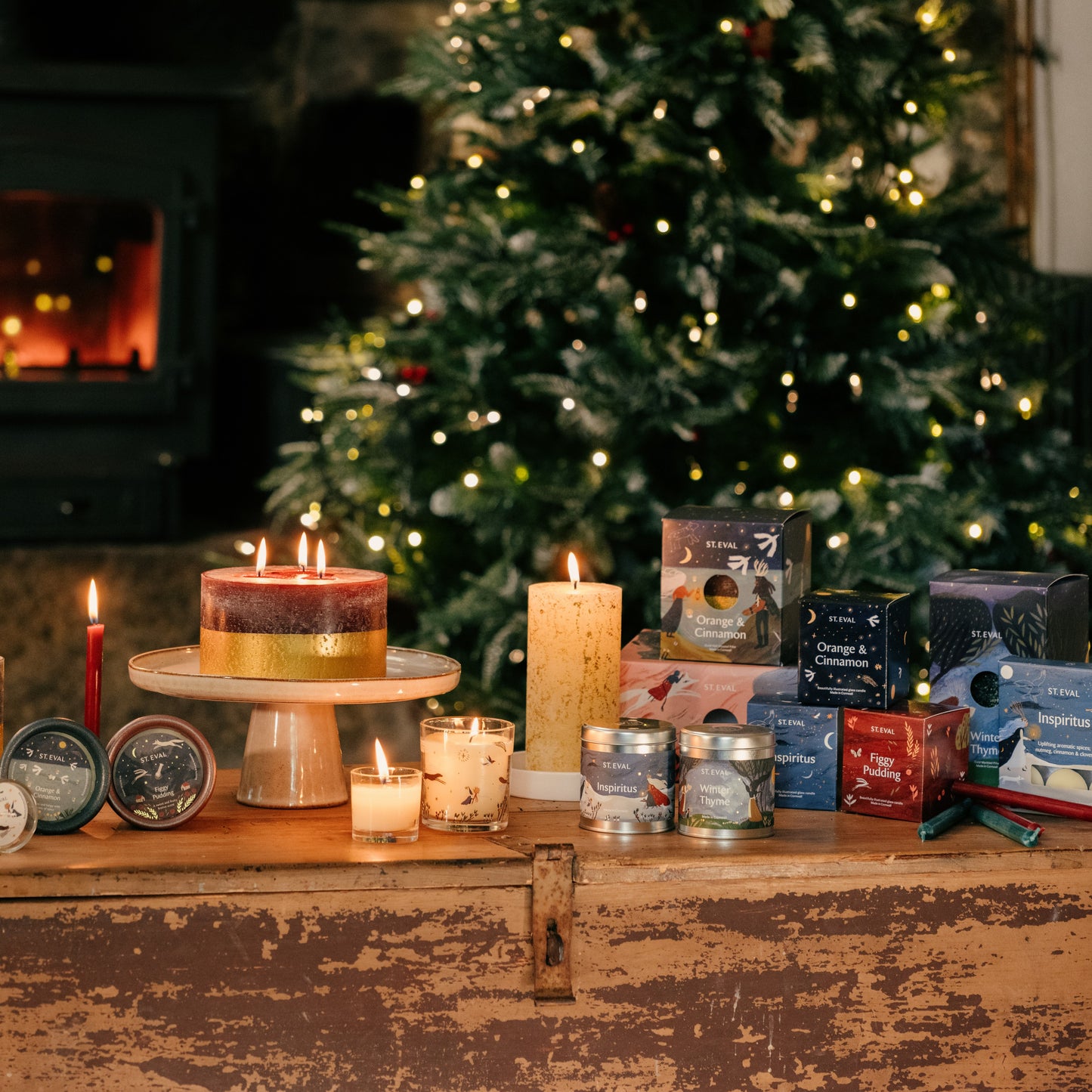 St Eval Christmas Candles