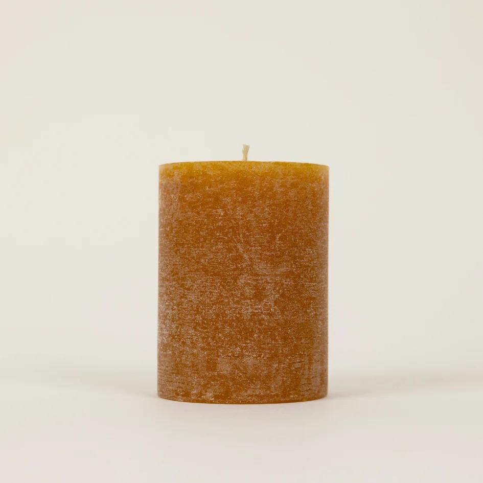 St Eval Sandalwood Fragranced Coloured Pillar