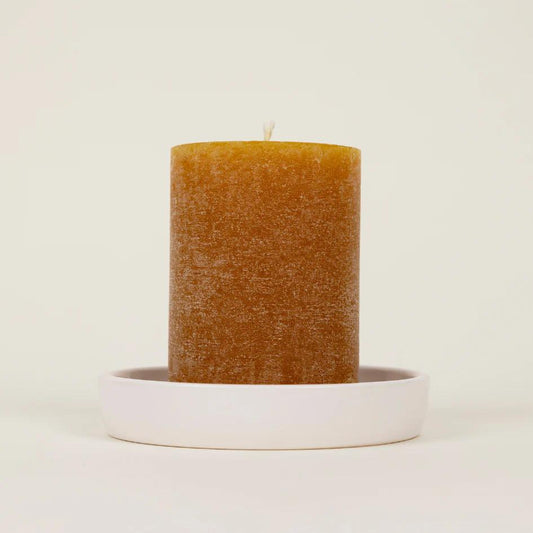 St Eval Sandalwood Fragranced Coloured Pillar