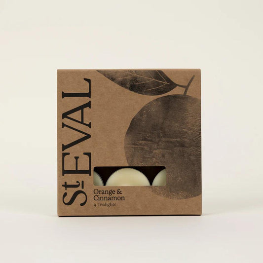St Eval Orange & Cinnamon Scented Tealight Candles