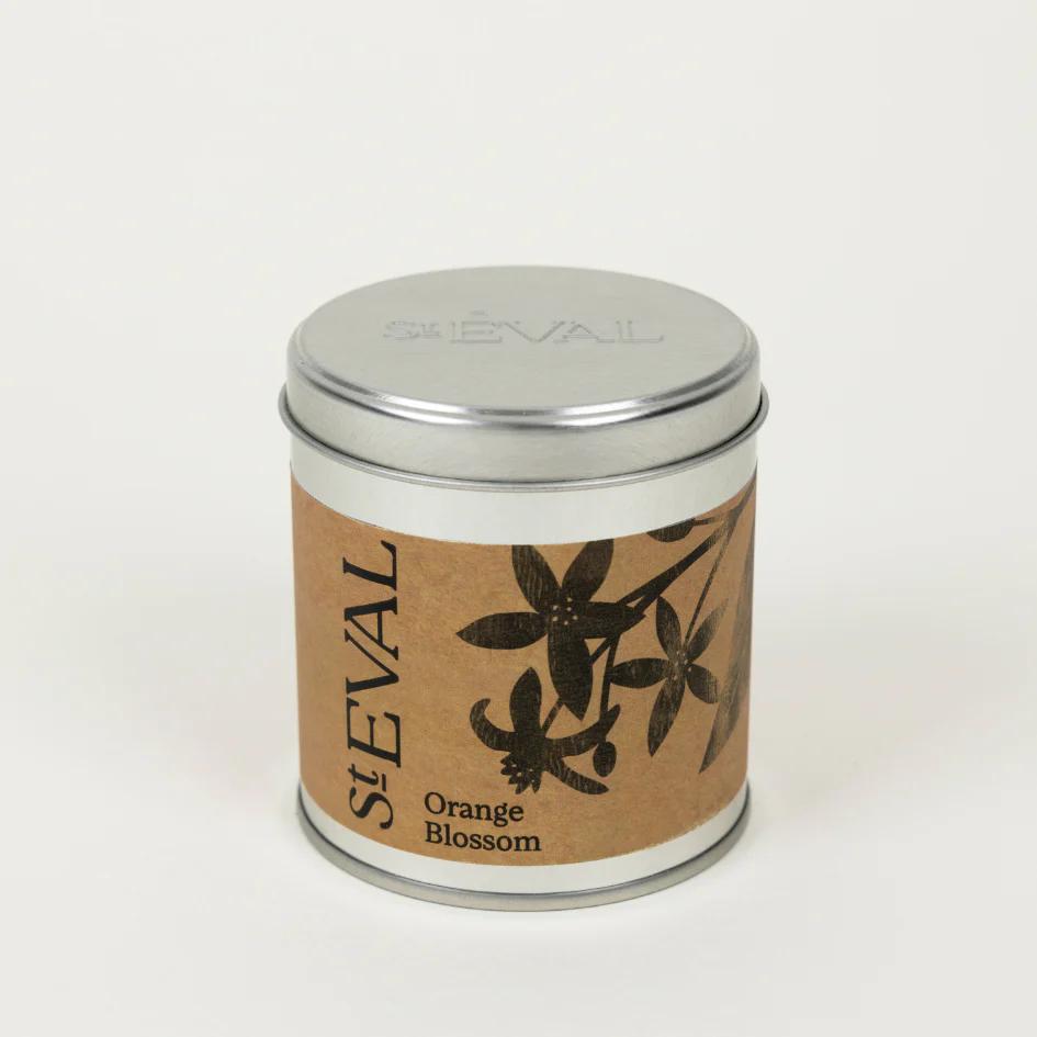 Orange Blossom Scented Tin Candle by St Eval