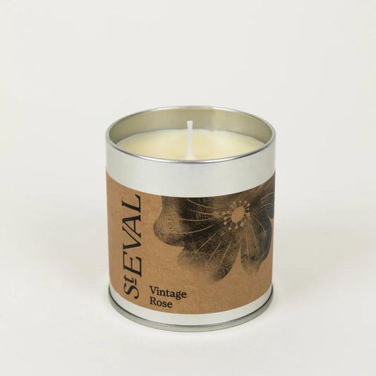Vintage Rose Scented Tin Candle by St Eval