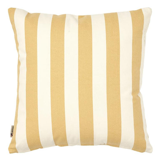 Yellow Stripes Square Cushion