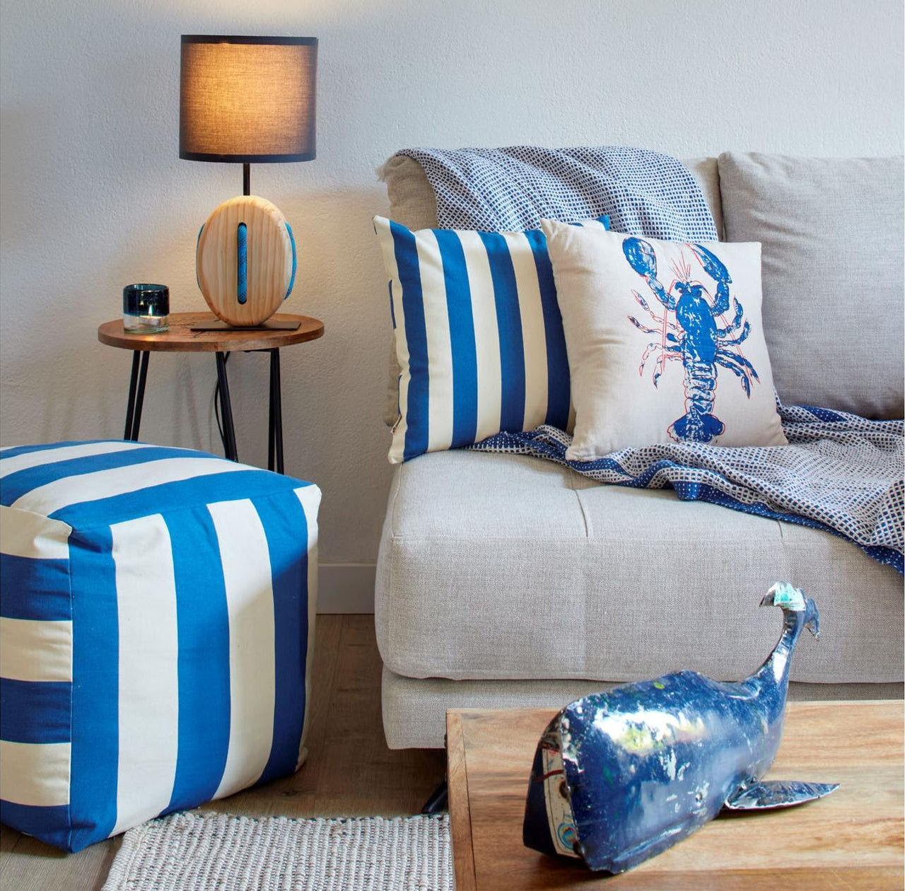 Oval Pulley Table Lamp