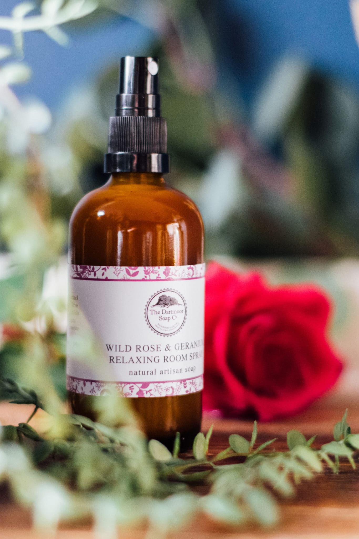 The Dartmoor Soap Co Room Mist - Wild Rose & Geranium