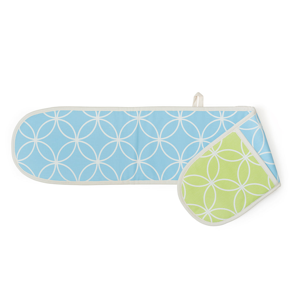 Double Oven Glove Blue by Nadiya Hussain