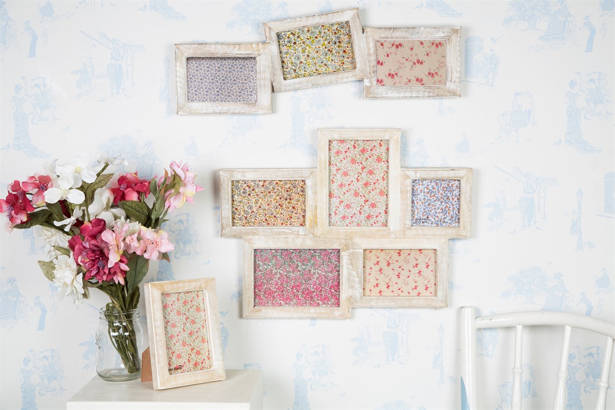 White Wood Photo Frame decor from Home and Bay