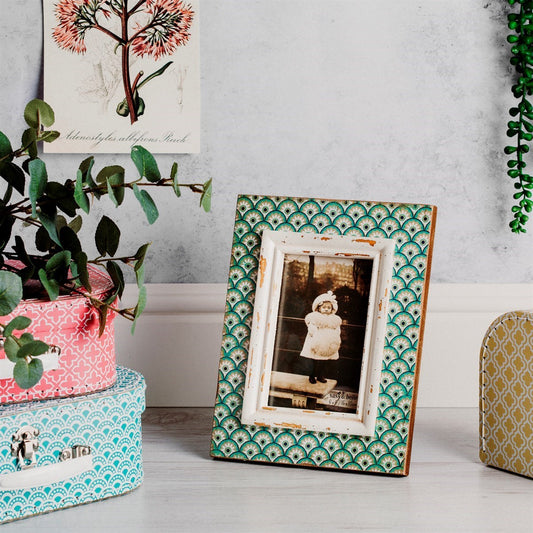 Sass & Belle Boudoir Stamp Photo Frame in Aqua