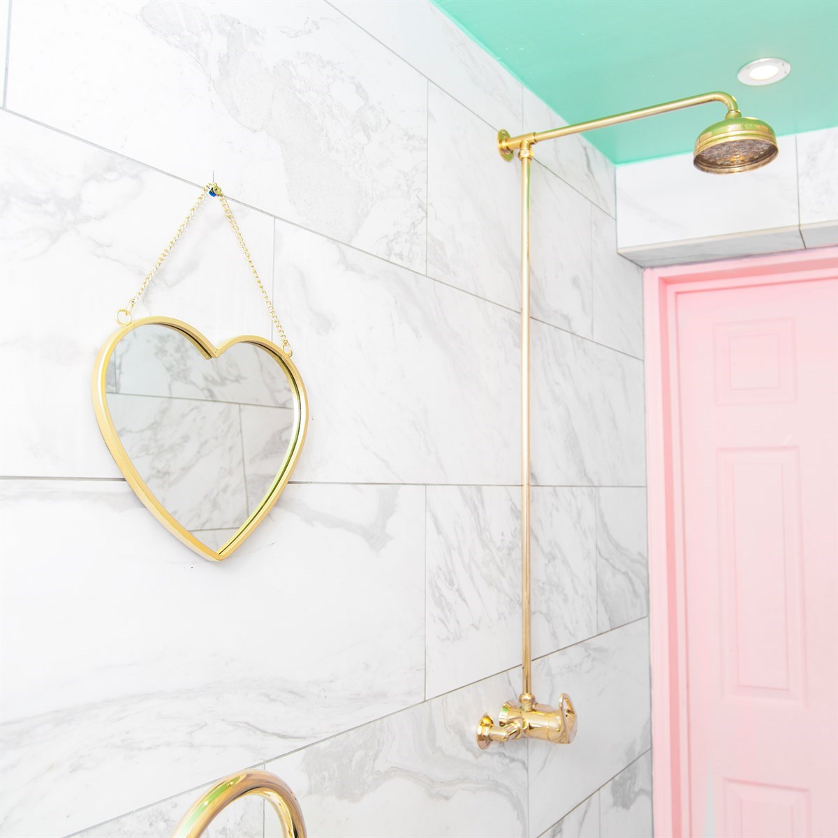 Sass and Belle Gold Heart Mirror