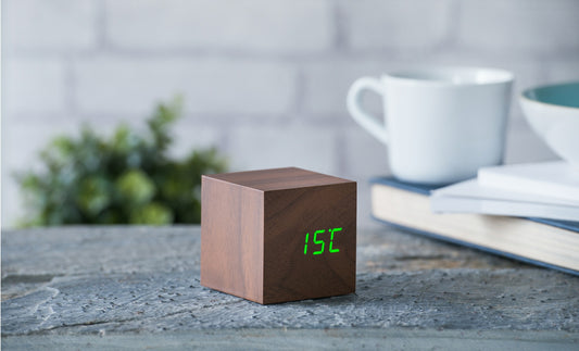 Gingko Design Gravity Cube Alarm Clock