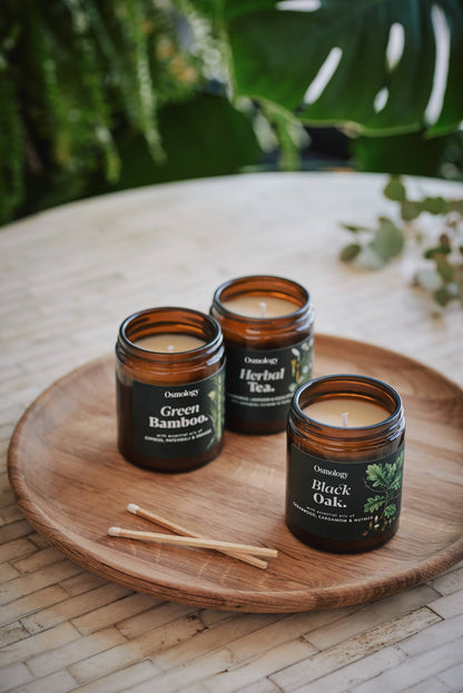 Black Oak Scented Small Jar Candle