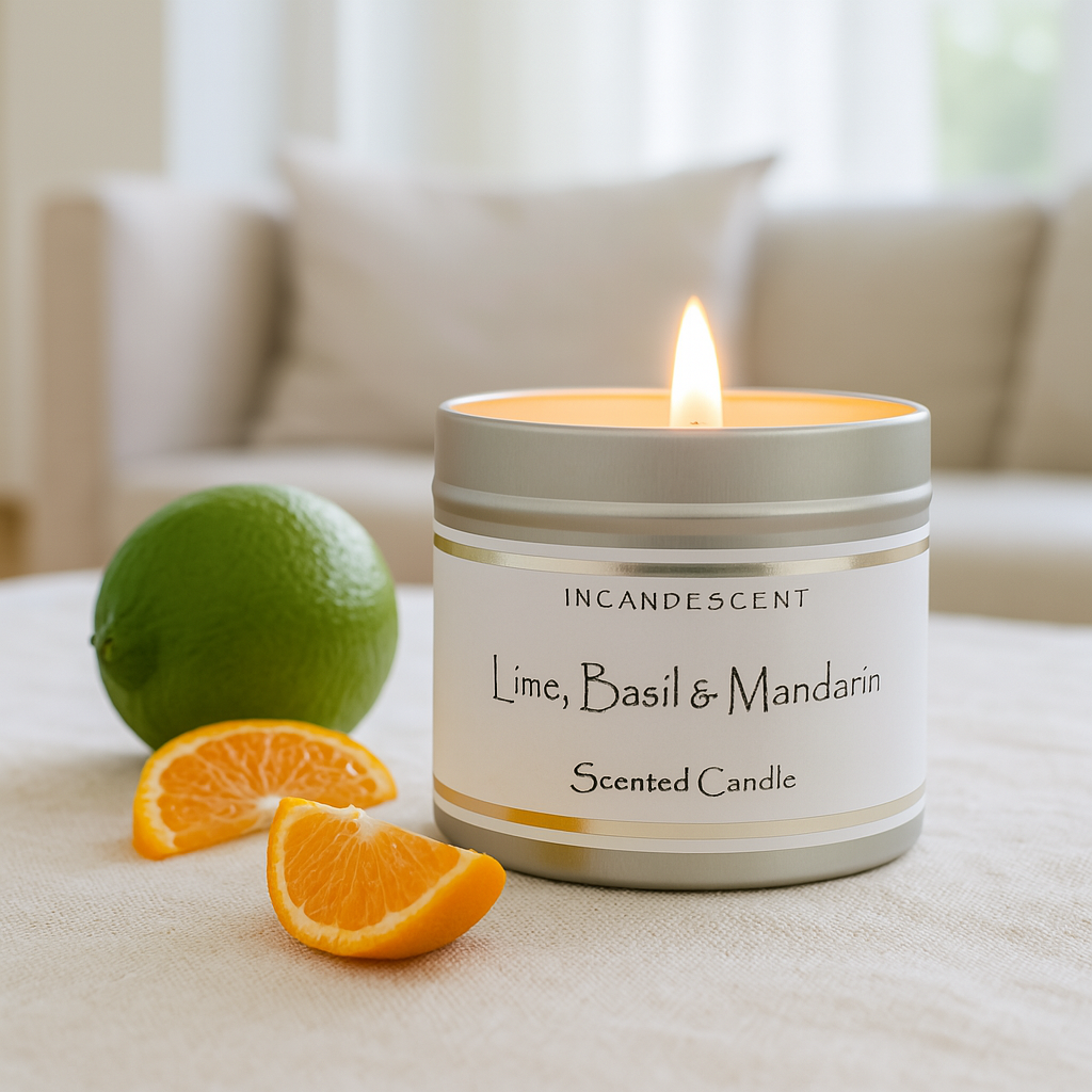 Lime, Basil & Mandarin Candle Tin