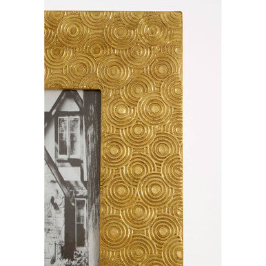 Bowerbird 5 x 7 Gold Disc Photo Frame