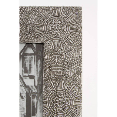 Bowerbird 5 x 7 Silver Etched Photo Frame