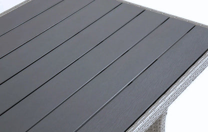 Stockholm 6 Seater Grey Rattan Corner Garden Dining and Lounge Set