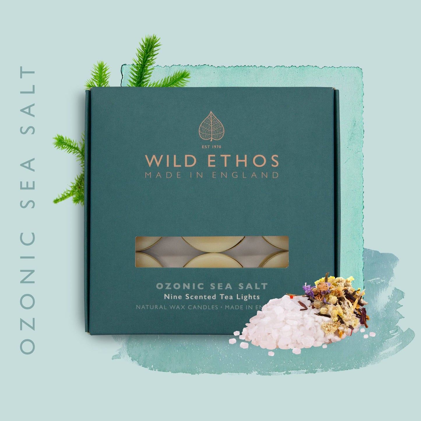 Ozonic Sea Salt Scented Tealights