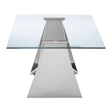 Allure Silver Wing Base Coffee Table