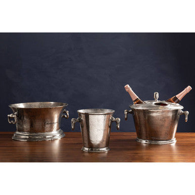 Rustic Antique Silver Wine Cooler