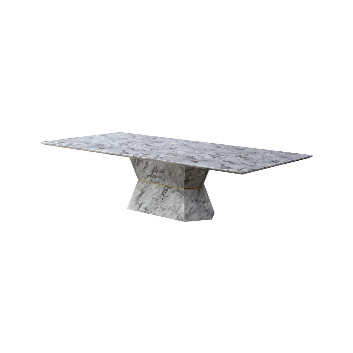 Spezia Grey Marble Geometric Coffee Table