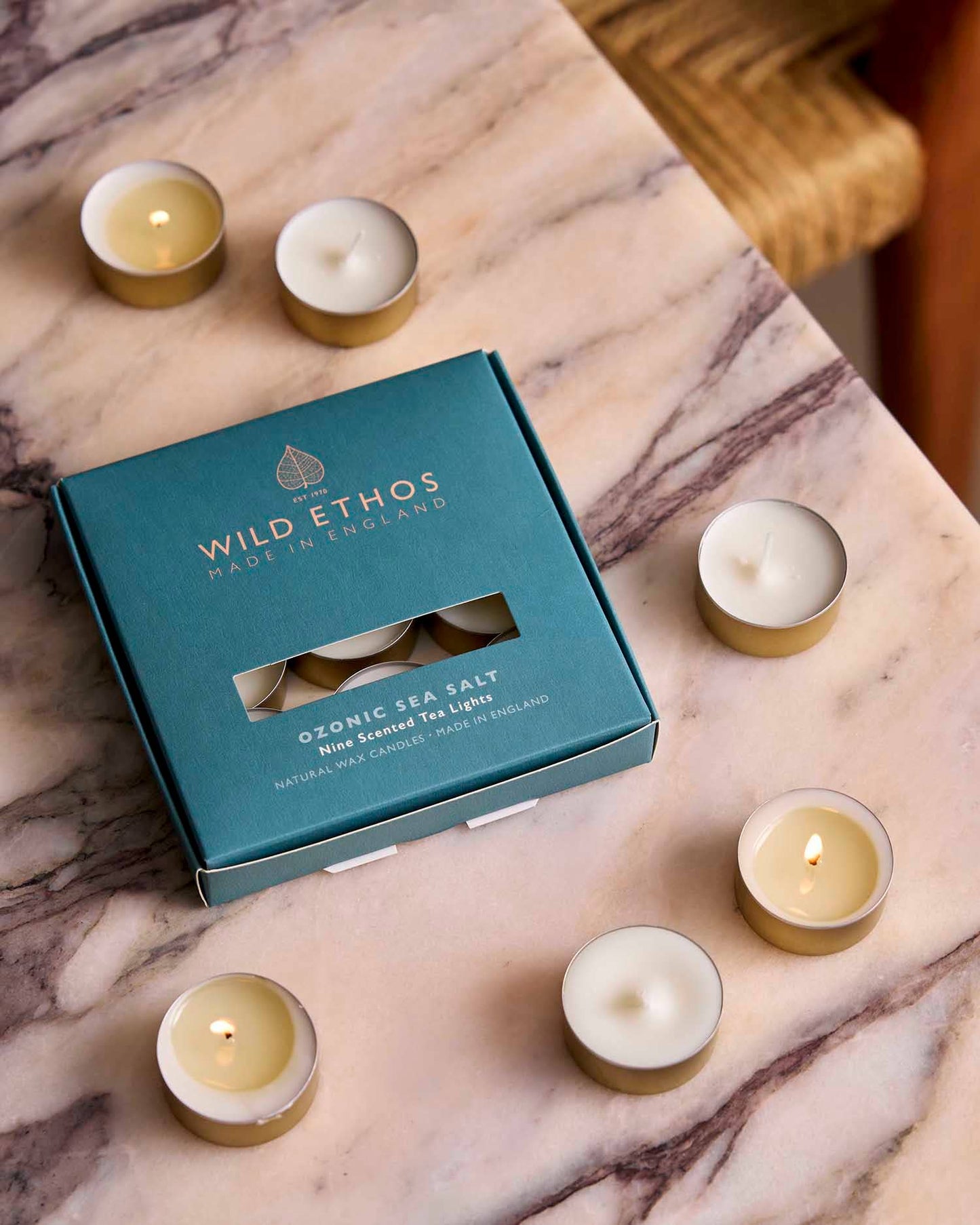 Ozonic Sea Salt Scented Tealights