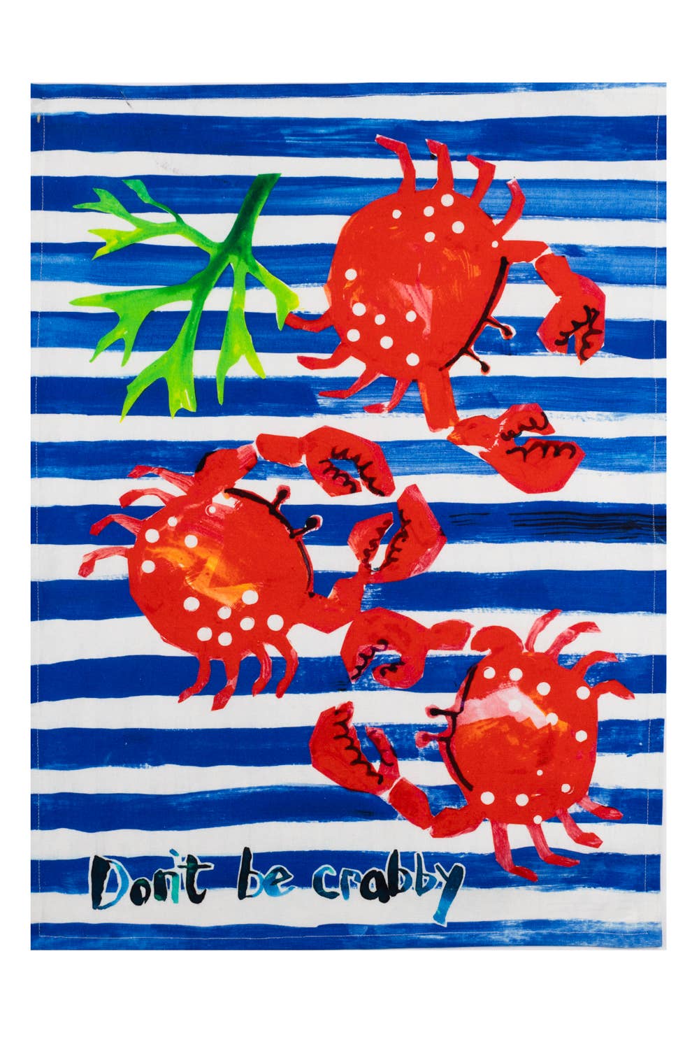 Don't Be Crabby Tea Towel