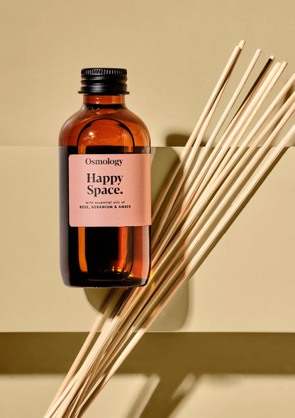 Happy Space Diffuser 100ml Refill + Free Reeds