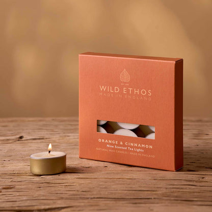 Cinnamon & Orange Scented Tealights