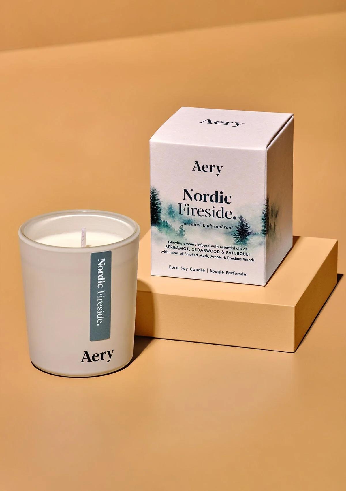 Nordic Fireside Mini Candle by Aery